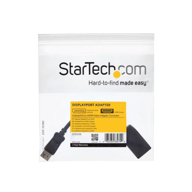 StarTech.com - Adaptador de Vídeo DisplayPort a HDMI - Conversor DP - 1920x1200 - Pasivo - DP2HDMI