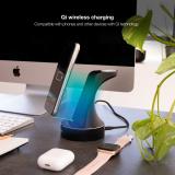TooQ - Base de Carga Inalámbrica para Apple Watch y iPhone/Smartphone, Negro