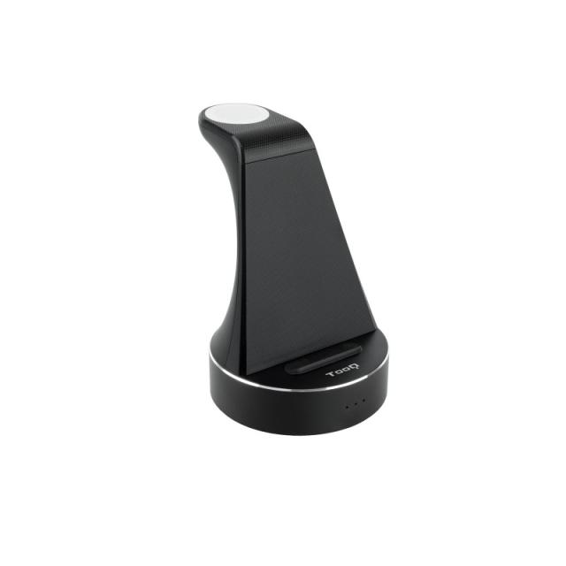 TooQ - Base de Carga Inalámbrica para Apple Watch y iPhone/Smartphone, Negro