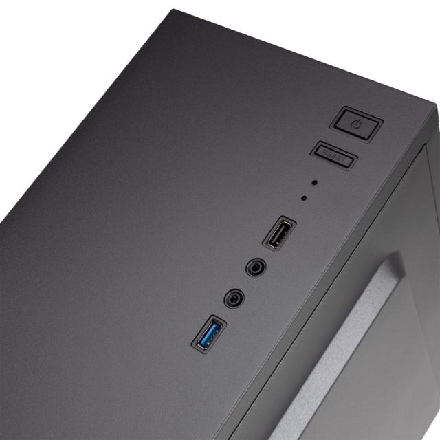 Mars Gaming - MC100 - Caja Gaming ATX, ventilador 90mm FRGB, ventilación convect-cool, color negro