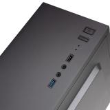 Mars Gaming - MC100 - Caja Gaming ATX, ventilador 90mm FRGB, ventilación convect-cool, color negro