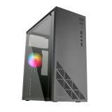 Mars Gaming - MC100 - Caja Gaming ATX, ventilador 90mm FRGB, ventilación convect-cool, color negro