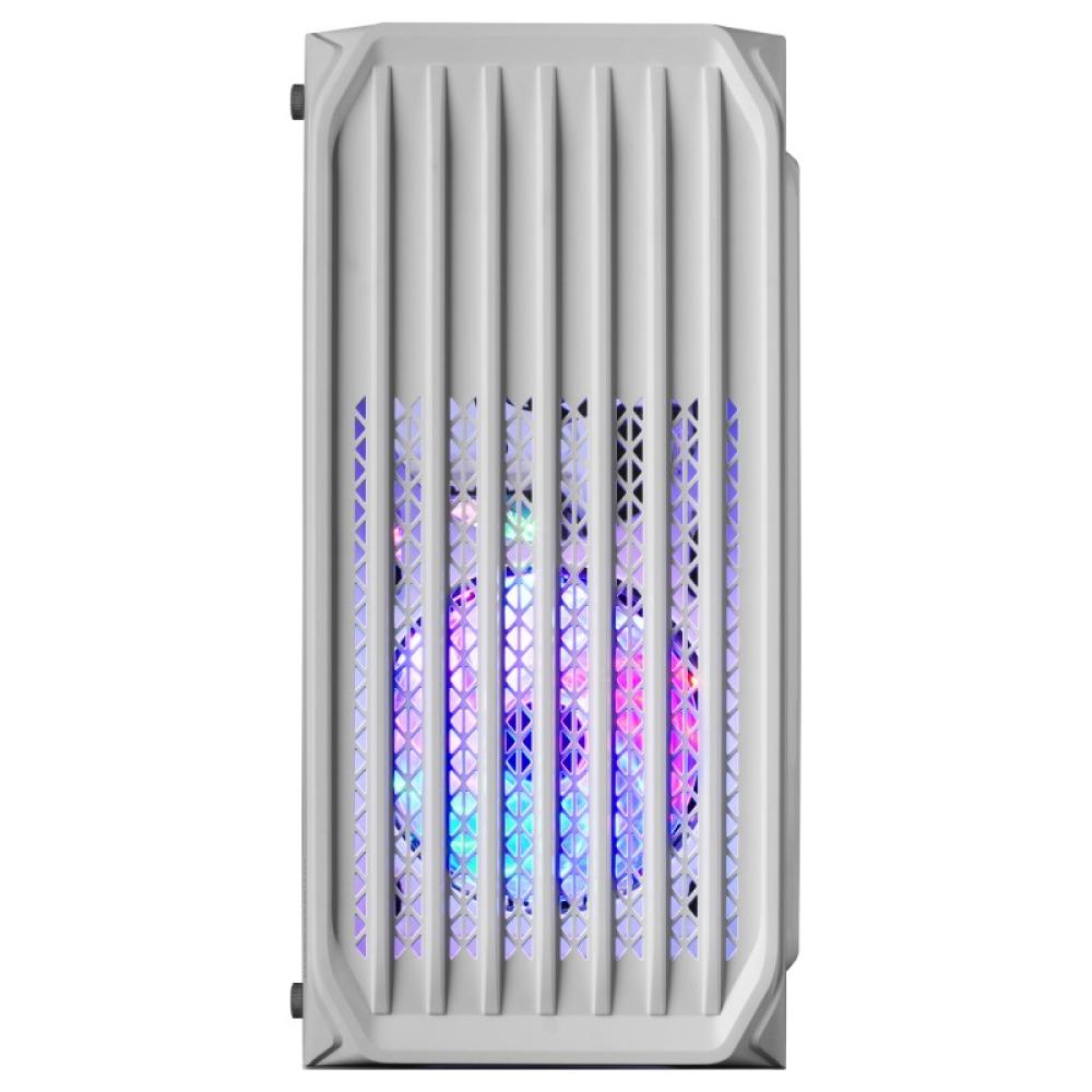 Mars Gaming - MC-S2, Caja PC Compacta Gaming Micro-ATX, 2 Ventiladores FRGB Raibow con Rejilla Frontal, Ventana Lateral - MCS2W