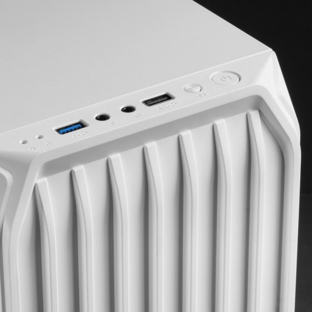 Mars Gaming - MC-S2, Caja PC Compacta Gaming Micro-ATX, 2 Ventiladores FRGB Raibow con Rejilla Frontal, Ventana Lateral - MCS2W