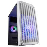 Mars Gaming - MC-S2, Caja PC Compacta Gaming Micro-ATX, 2 Ventiladores FRGB Raibow con Rejilla Frontal, Ventana Lateral - MCS2W