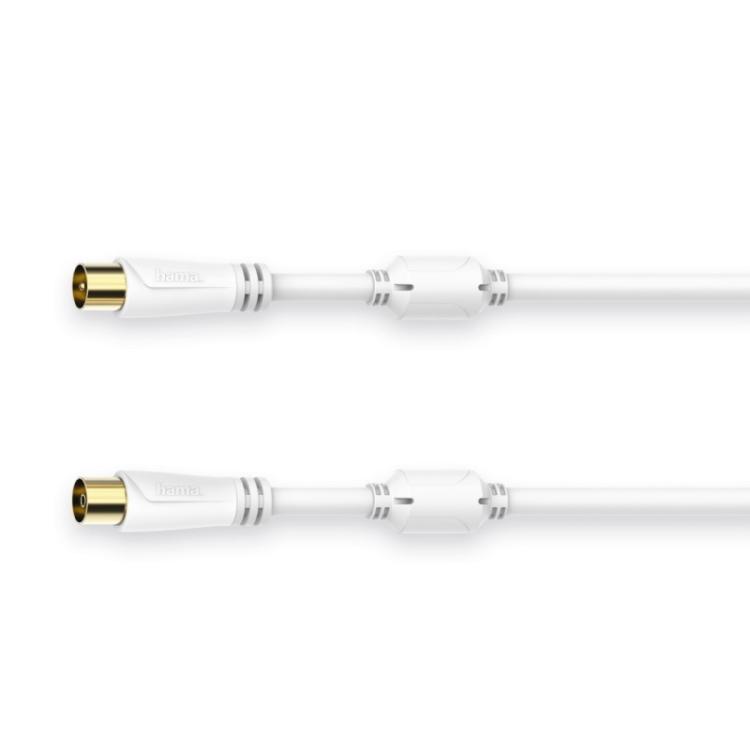 Hama - 00205246 cable coaxial 1,5 m Blanco