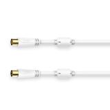 Hama - 00205246 cable coaxial 1,5 m Blanco