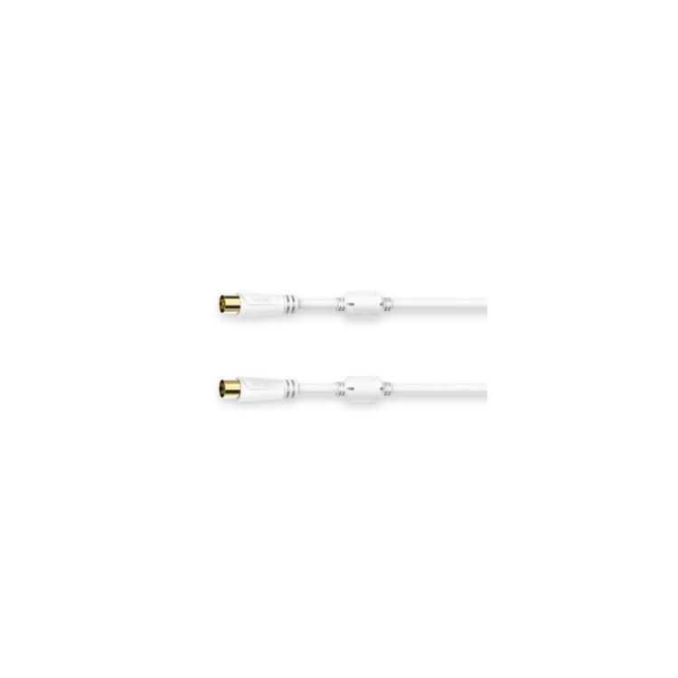 Hama - 00205247 cable coaxial 3 m Blanco