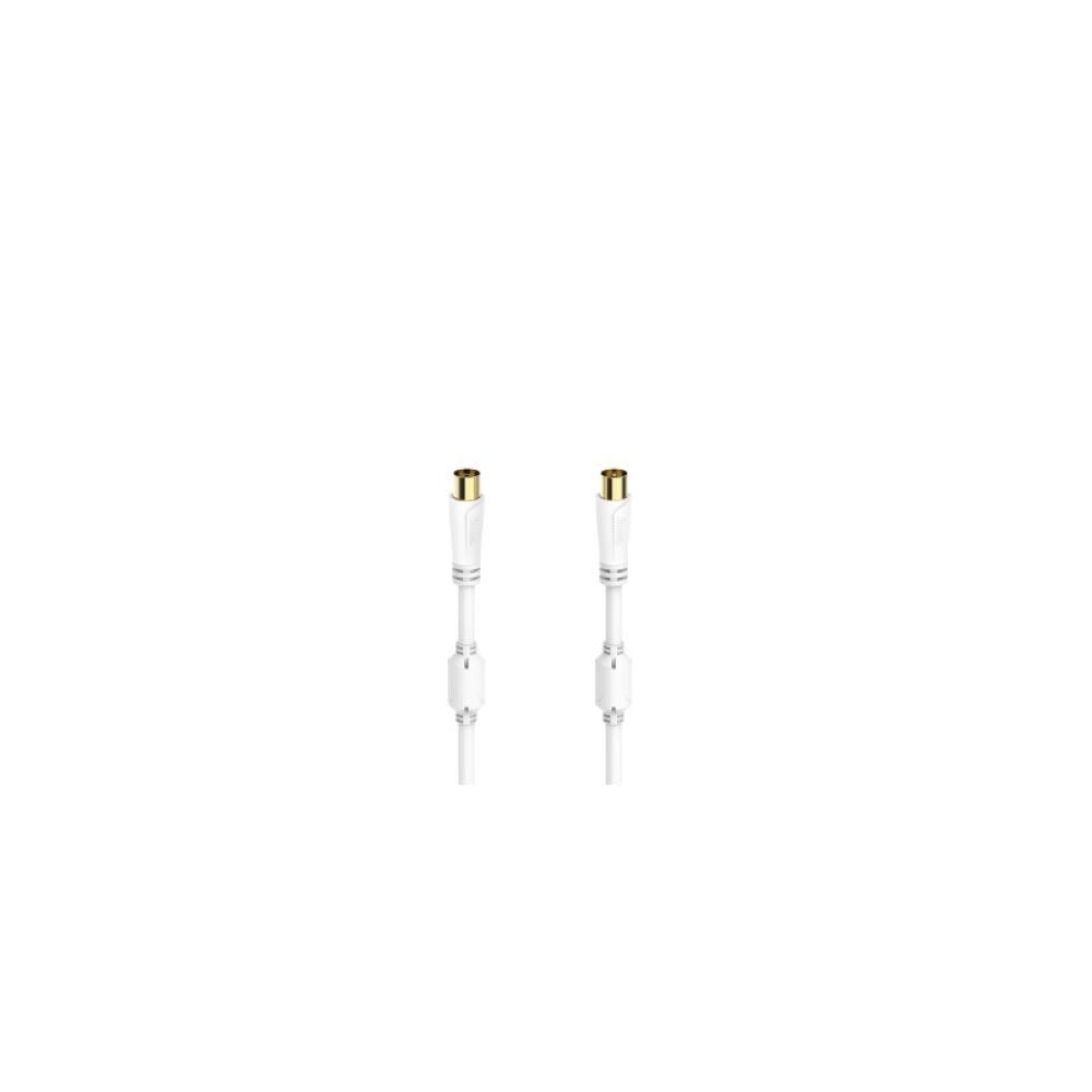 Hama - 00205247 cable coaxial 3 m Blanco