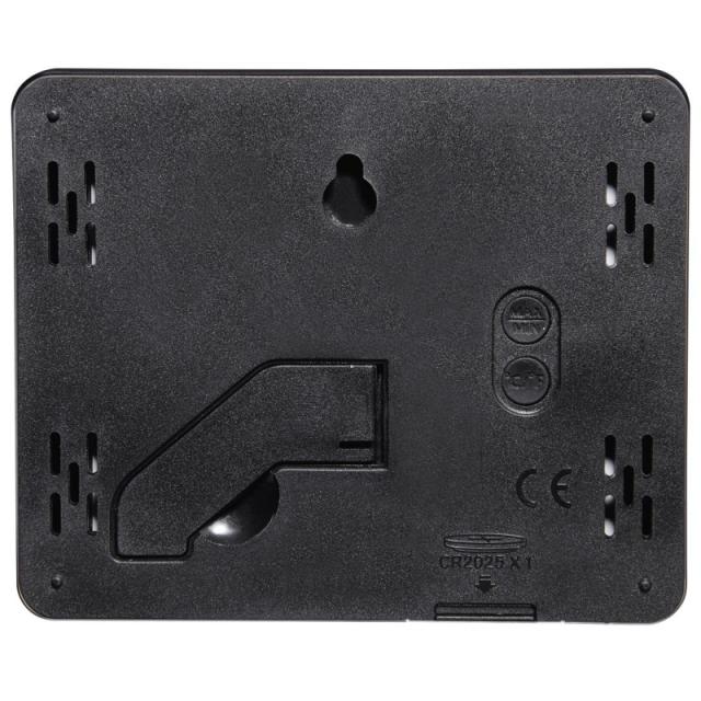 Hama - Termómetro e Higrómetro Digital (Control de humedad y temperatura de interiores, Almacenamiento de datos), Color Negro