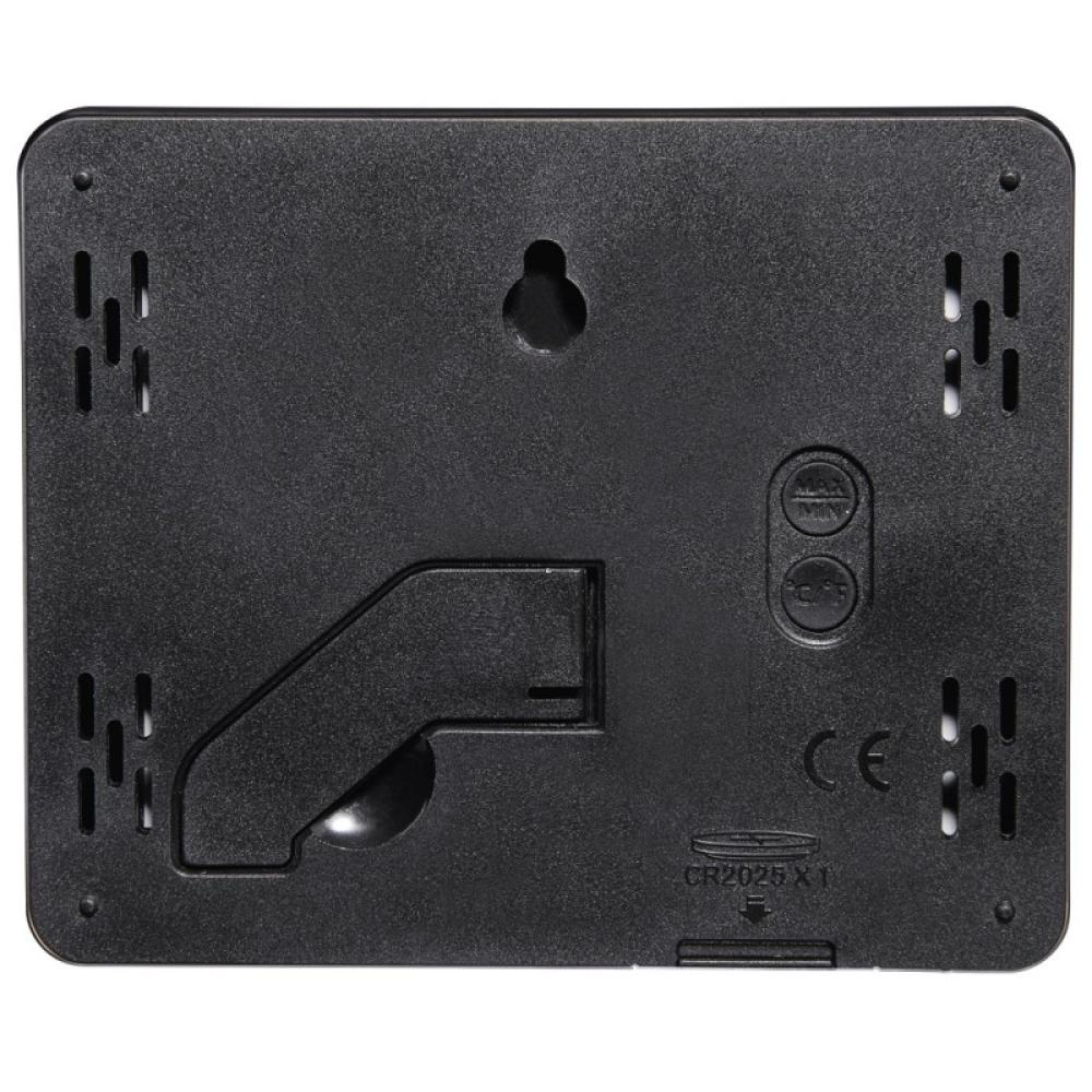 Hama - Termómetro e Higrómetro Digital (Control de humedad y temperatura de interiores, Almacenamiento de datos), Color Negro