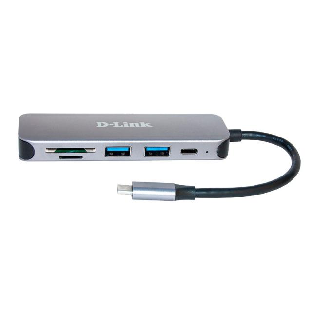D-Link - DUB-2325 base para portátil y replicador de puertos USB Tipo C Gris