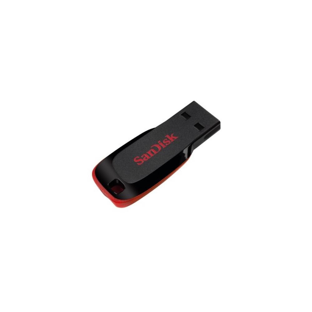 SanDisk - Cruzer Blade unidad flash USB 64 GB USB tipo A 2.0 Negro, Rojo