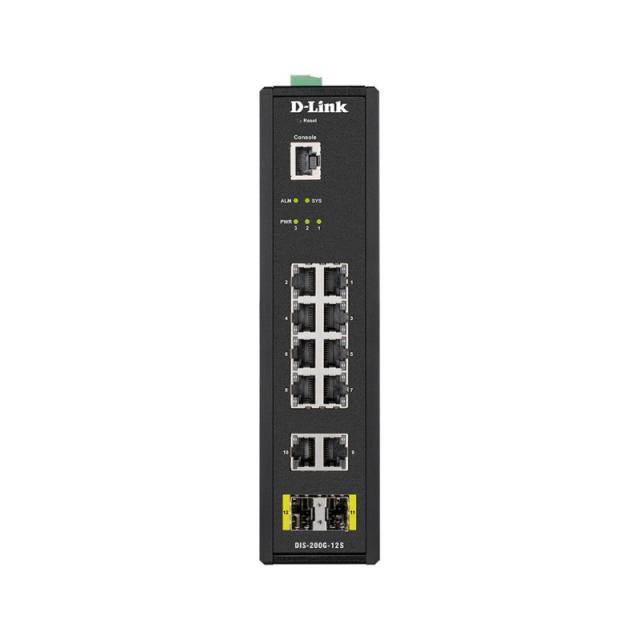 D-Link - DIS-200G-12S switch Gestionado L2 Gigabit Ethernet (10/100/1000) Negro