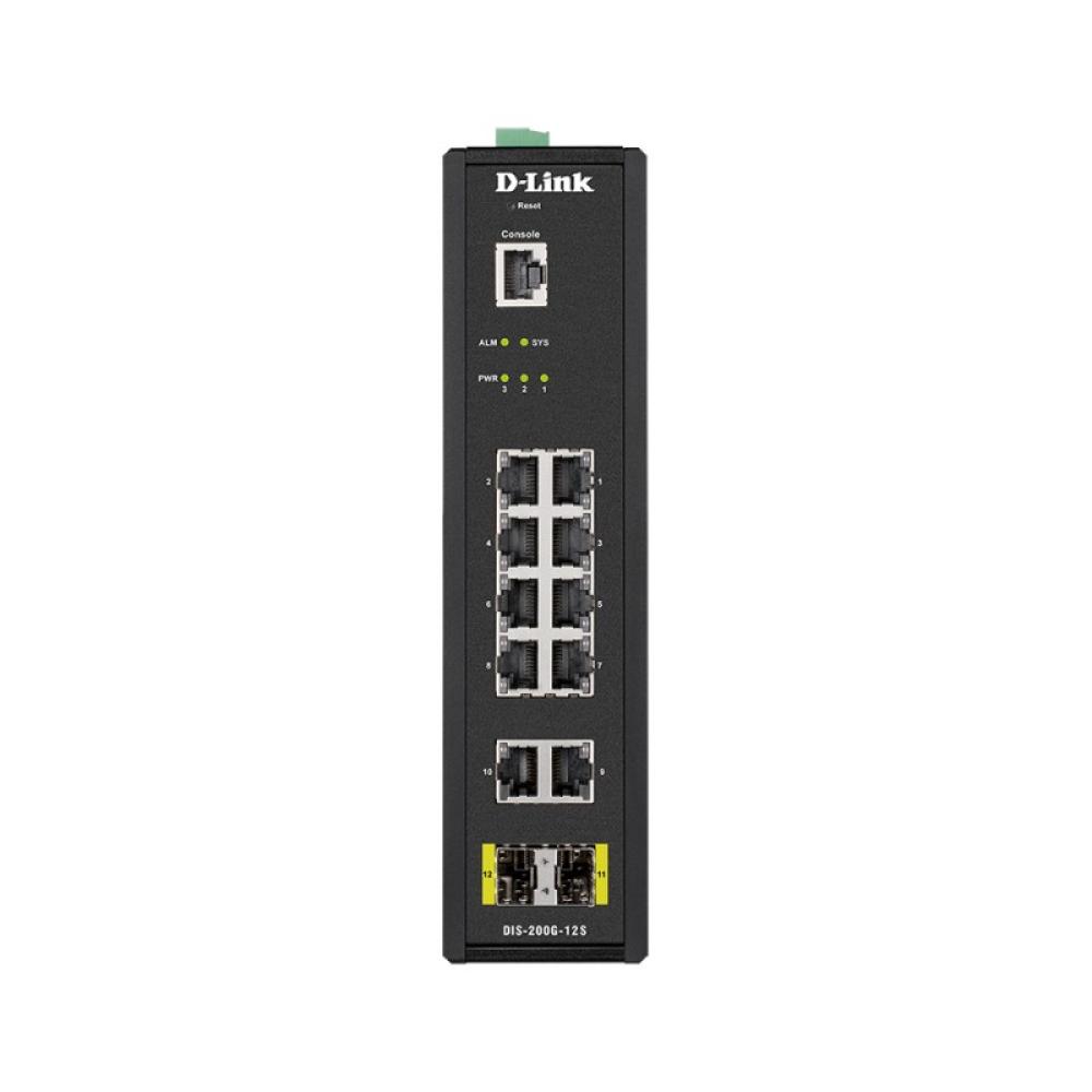 D-Link - DIS-200G-12S switch Gestionado L2 Gigabit Ethernet (10/100/1000) Negro