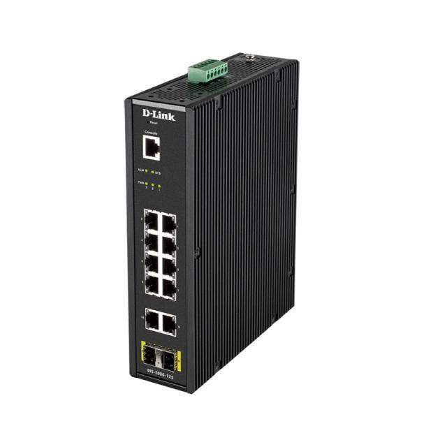 D-Link - DIS-200G-12S switch Gestionado L2 Gigabit Ethernet (10/100/1000) Negro