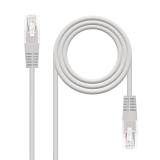 Nanocable - Cable de red latiguillo RJ45 Cat.6 UTP AWG24, Gris, 1.5m
