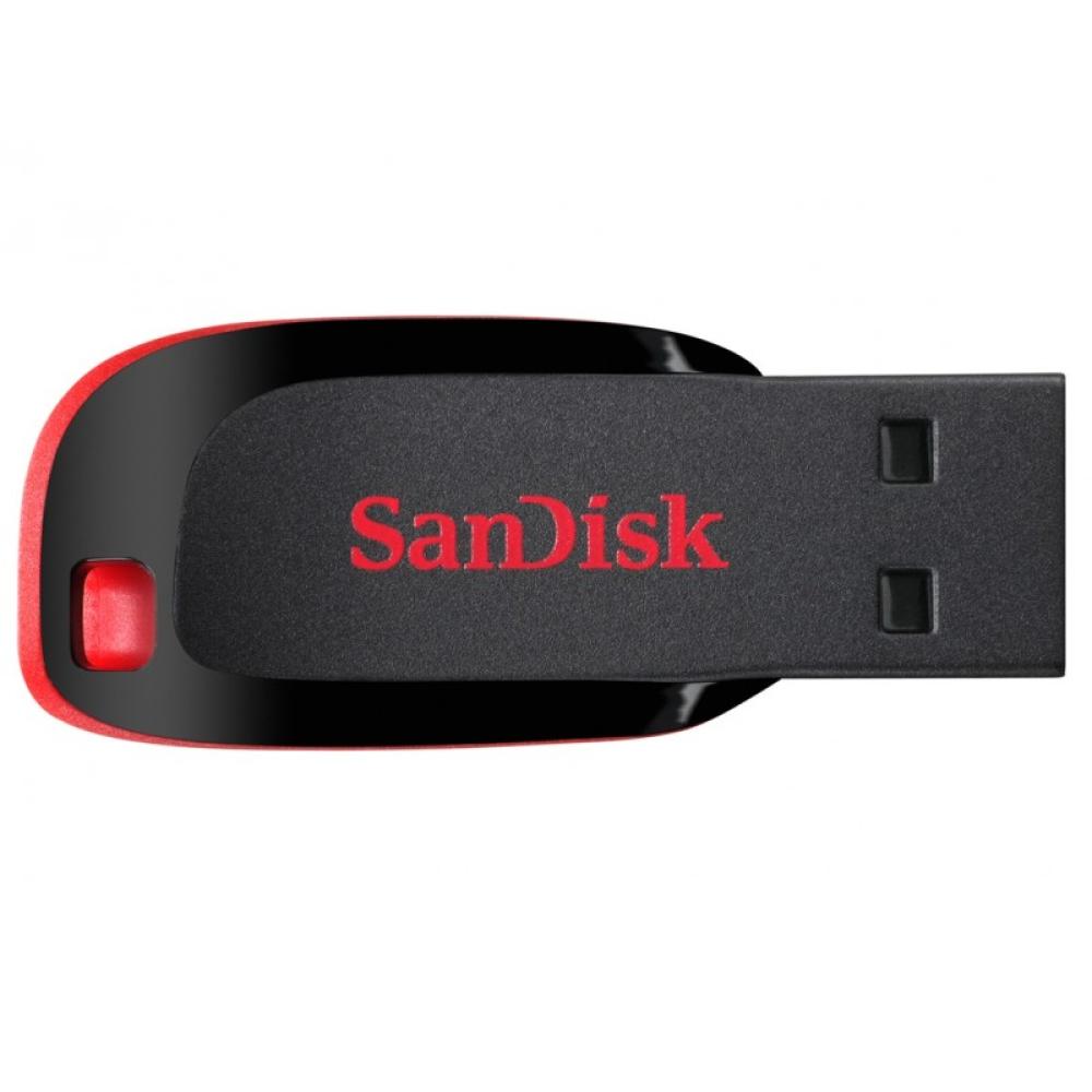SanDisk - Cruzer Blade unidad flash USB 64 GB USB tipo A 2.0 Negro, Rojo