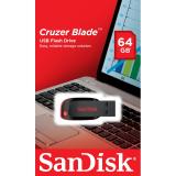 SanDisk - Cruzer Blade unidad flash USB 64 GB USB tipo A 2.0 Negro, Rojo