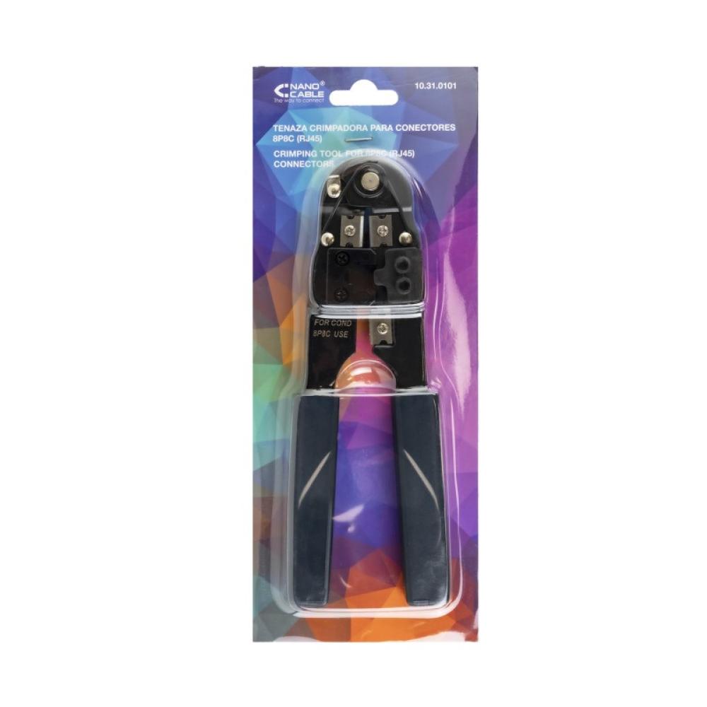 Nanocable - 10.31.0101 crimpadora Herramienta para prensar Negro