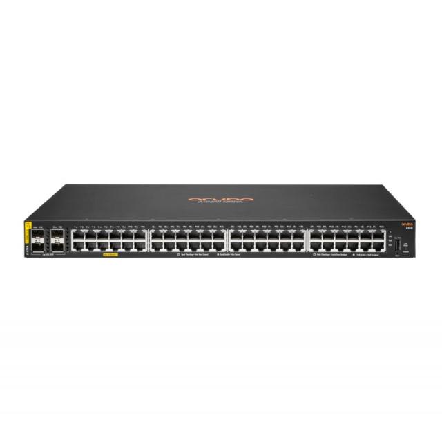 HPE - Aruba Networking 6100 48G Class4 PoE 4SFP+ 370W Gestionado L3 Gigabit Ethernet (10/100/1000) Energía sobre Ethernet (PoE)