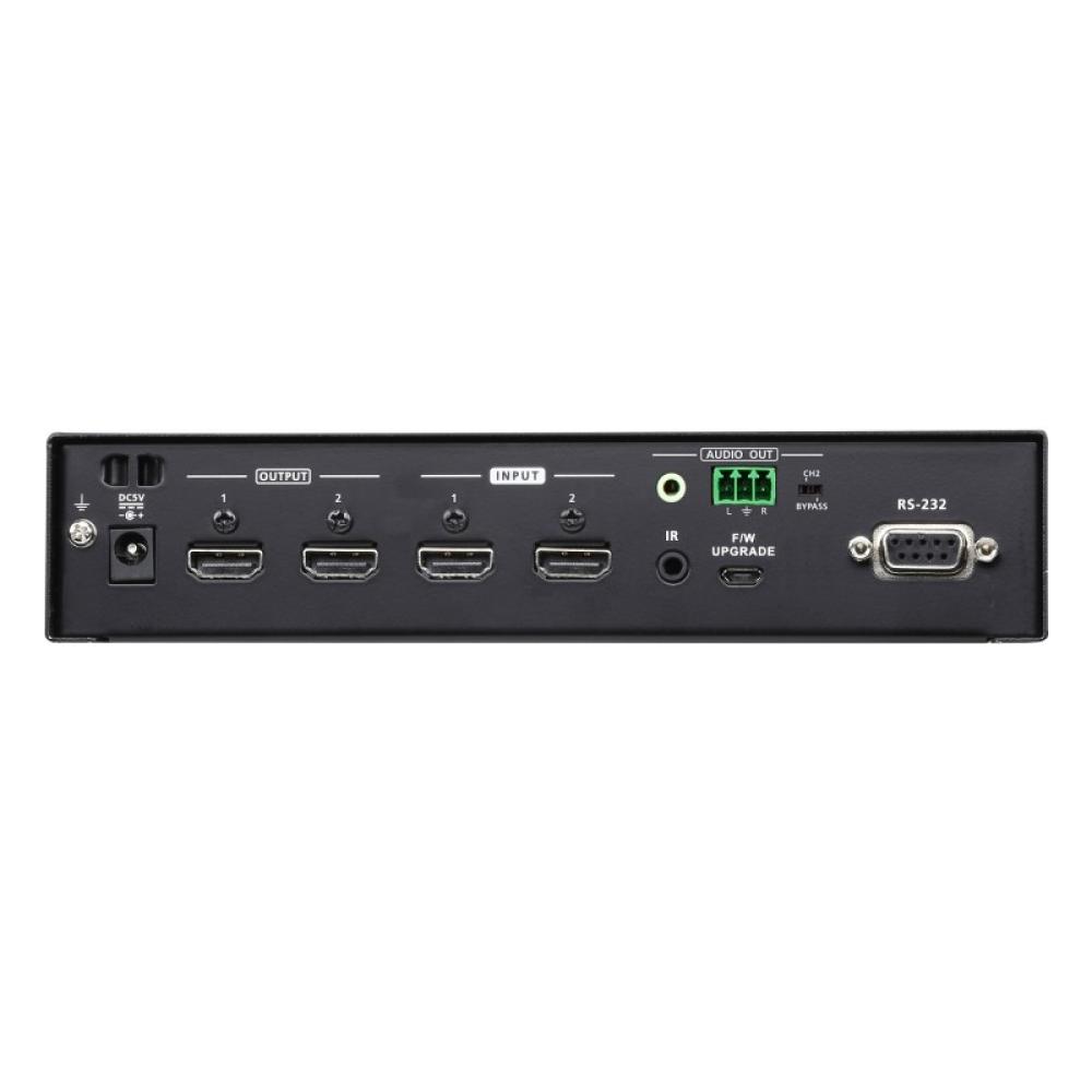 ATEN - Switch de matriz HDMI 4K real 2 x 2 con desincrustador de audio