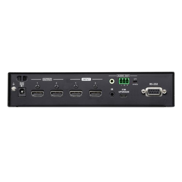 ATEN - Switch de matriz HDMI 4K real 2 x 2 con desincrustador de audio