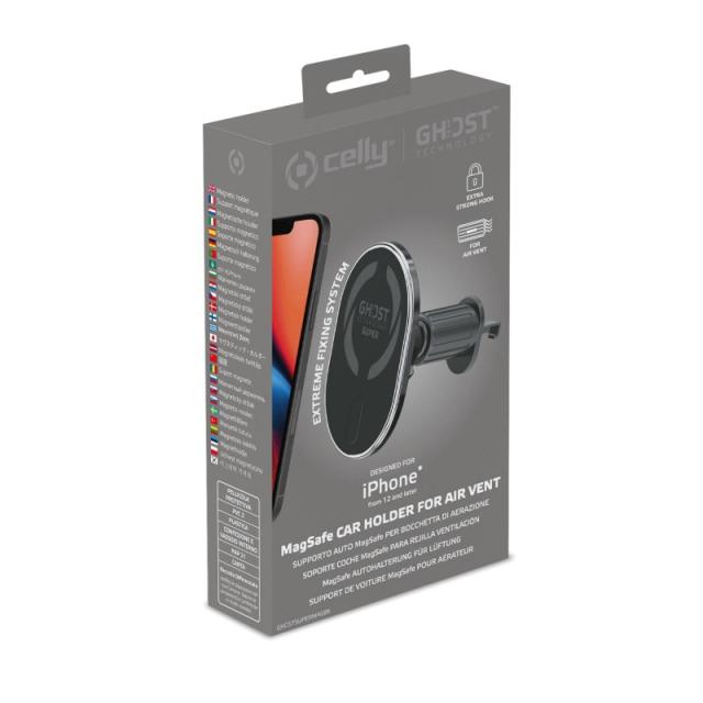 Celly - GHOSTSUPERMAG Soporte pasivo Teléfono móvil/smartphone Negro