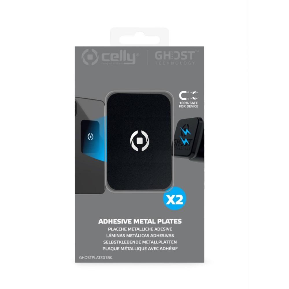 Celly - GHOSTPLATE01BK accesorio para funda de teléfono móvil
