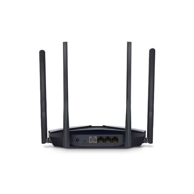 Mercusys - MR80X router inalámbrico Gigabit Ethernet Doble banda (2,4 GHz / 5 GHz) Negro