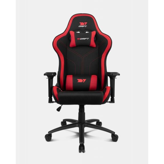 DRIFT - DR110BR silla para videojuegos Butaca para jugar Asiento acolchado Negro, Rojo