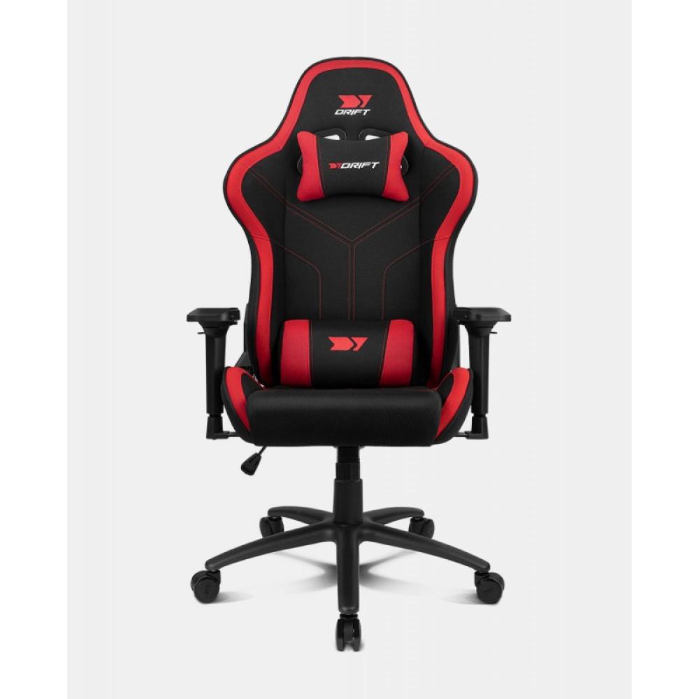 DRIFT - DR110BR silla para videojuegos Butaca para jugar Asiento acolchado Negro, Rojo