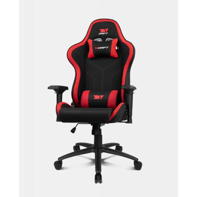 DRIFT - DR110BR silla para videojuegos Butaca para jugar Asiento acolchado Negro, Rojo