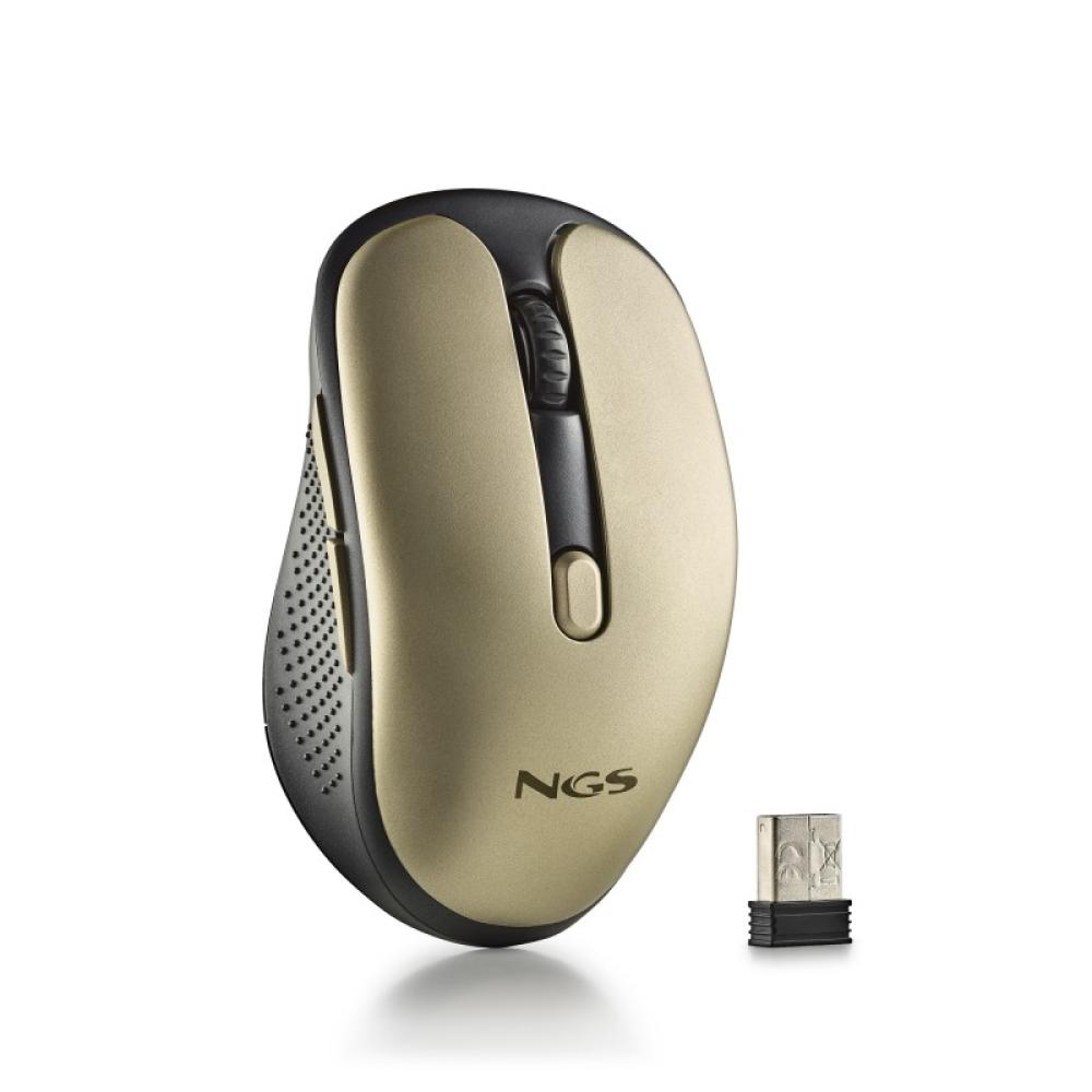 NGS - EVO RUST ratón Oficina mano derecha RF inalámbrico Óptico 1600 DPI - NGS-MOUSE-1214