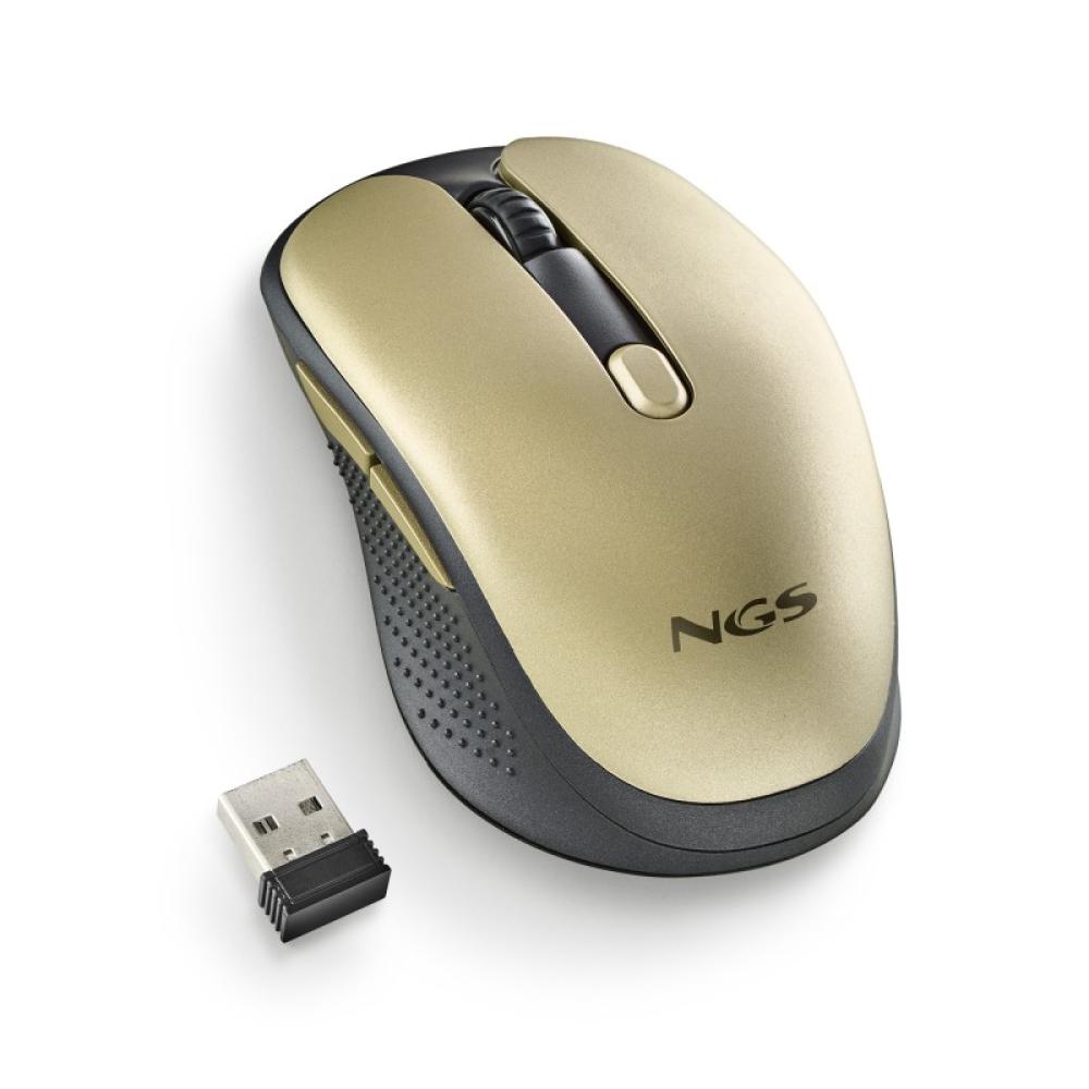 NGS - EVO RUST ratón Oficina mano derecha RF inalámbrico Óptico 1600 DPI - NGS-MOUSE-1214