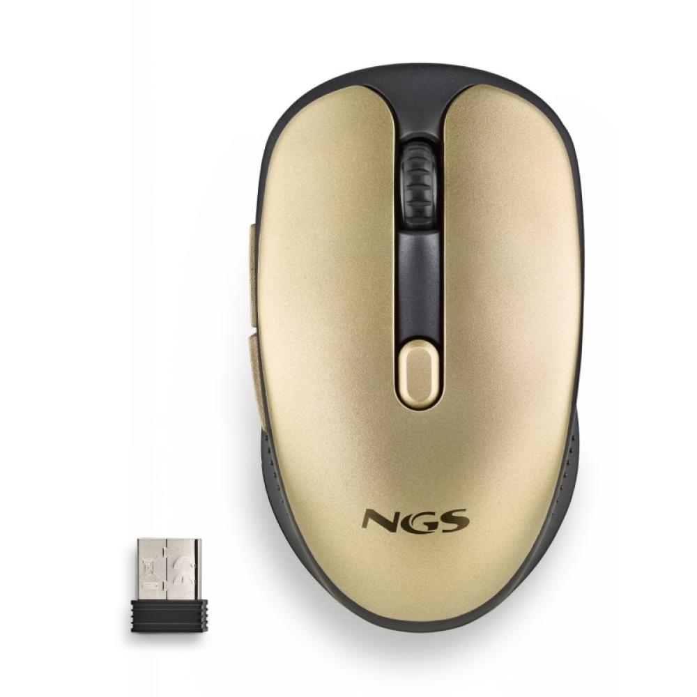 NGS - EVO RUST ratón Oficina mano derecha RF inalámbrico Óptico 1600 DPI - NGS-MOUSE-1214