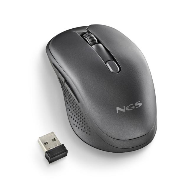 NGS - EVO RUST ratón Oficina mano derecha RF inalámbrico Óptico 1600 DPI - NGS-MOUSE-1213