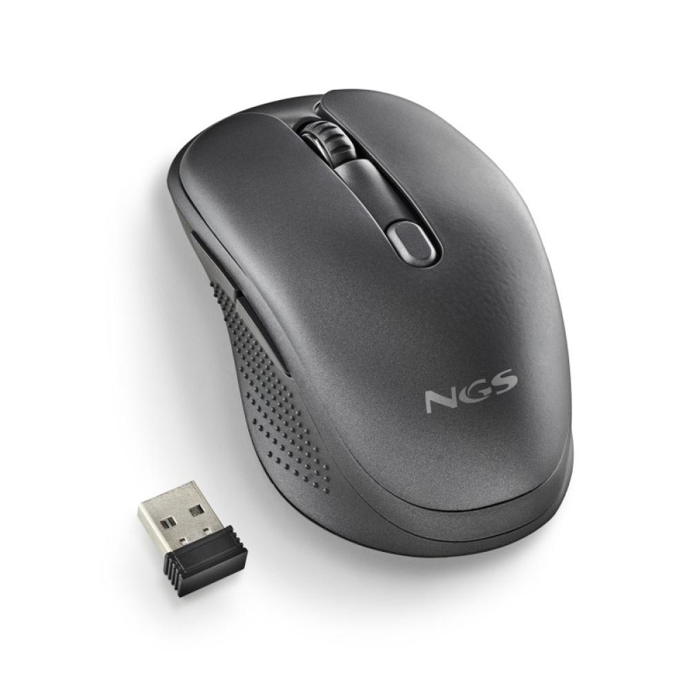 NGS - EVO RUST ratón Oficina mano derecha RF inalámbrico Óptico 1600 DPI - NGS-MOUSE-1213
