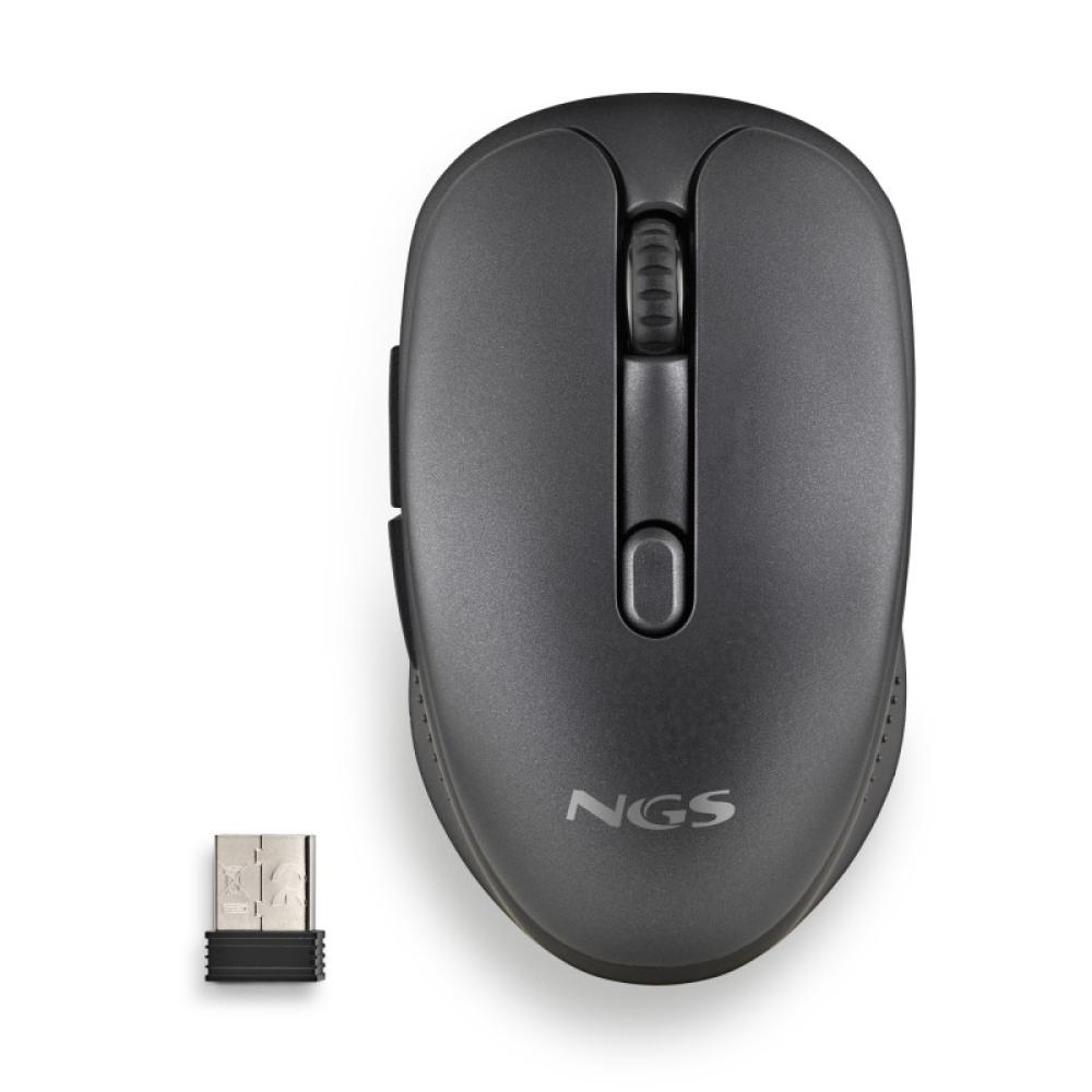 NGS - EVO RUST ratón Oficina mano derecha RF inalámbrico Óptico 1600 DPI - NGS-MOUSE-1213