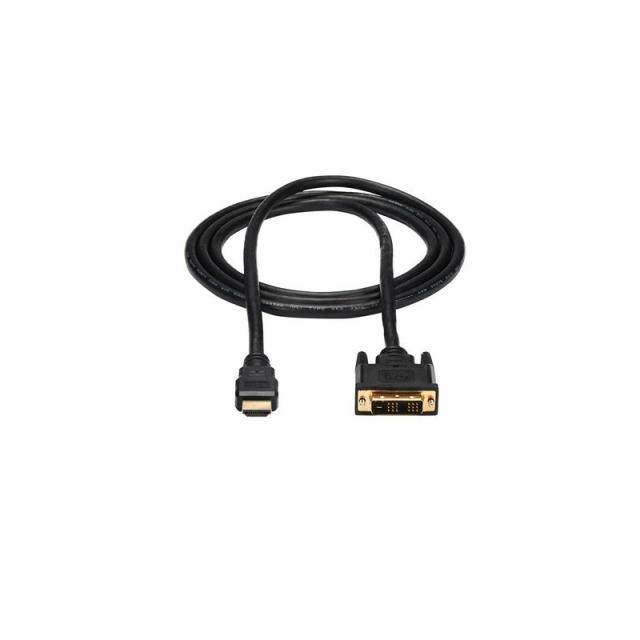 StarTech.com - Cable Adaptador Conversor HDMI a DVI-D de 1,8m - Macho a Macho - Convertidor de Vídeo - Negro