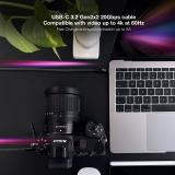 Nanocable - Cable USB 3.2 Gen2x2 20Gbps 5A/100W 4K/60Hz USB-C/M-USB-C/M, Gris/Negro, 1.5 m