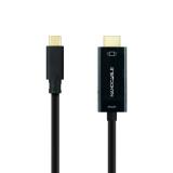 Nanocable - Cable Conversor USB-C a HDMI 1.4 4K@30HZ 1.8 m, Negro