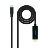 Nanocable - Cable Conversor USB-C a HDMI 1.4 4K@30HZ 1.8 m, Negro