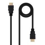 Nanocable - Cable HDMI V2.0 4K@60Hz 18Gbps A/M-A/M, 1 m, Negro
