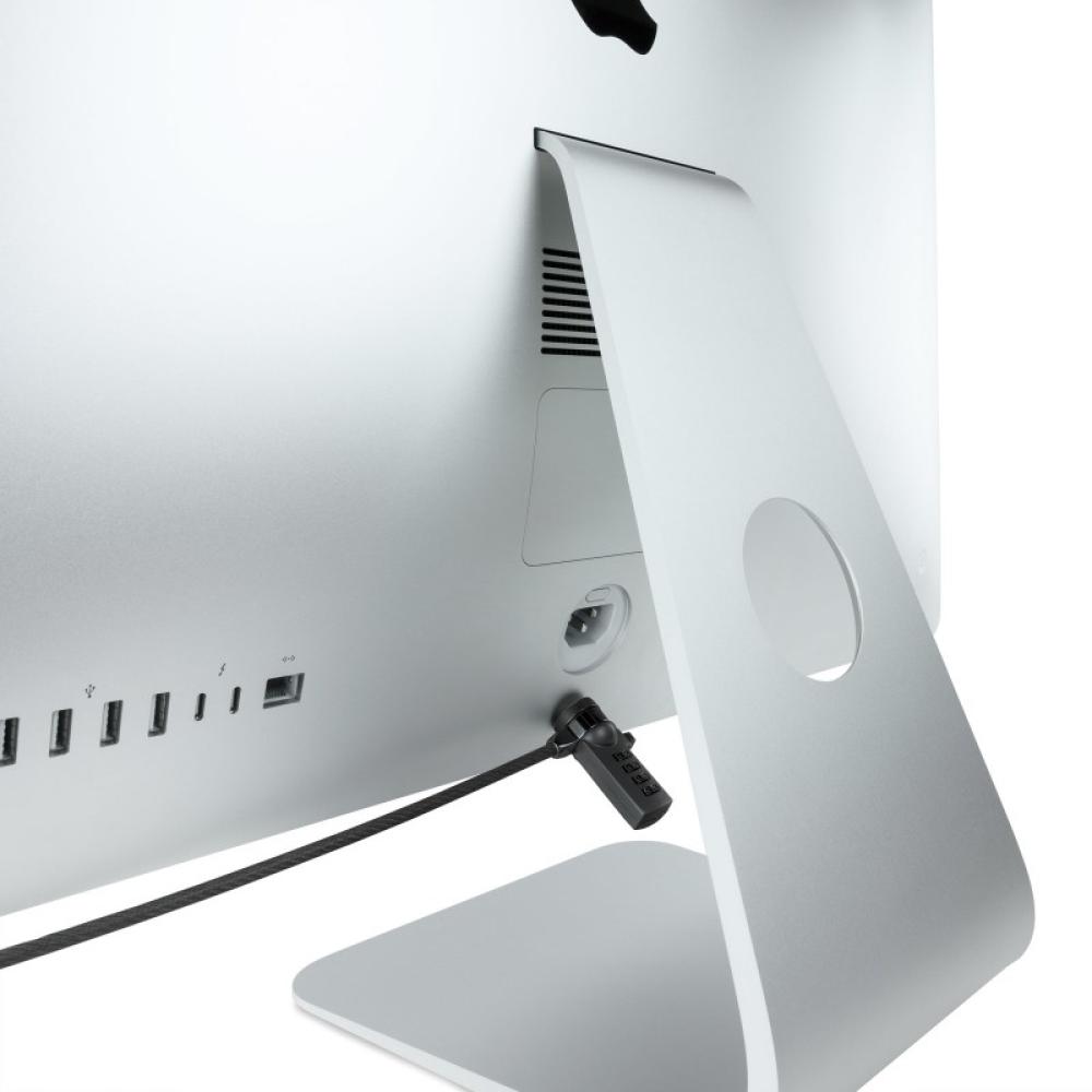 TooQ - Cable de Seguridad con Combinación para Portátiles 1.5 metros, Color Gris Oscuro