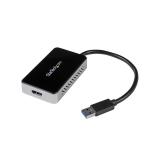 StarTech.com - Adaptador de Vídeo Externo USB 3.0 a HDMI con Hub USB 1 Puerto - Tarjeta Gráfica Cable - 1080p