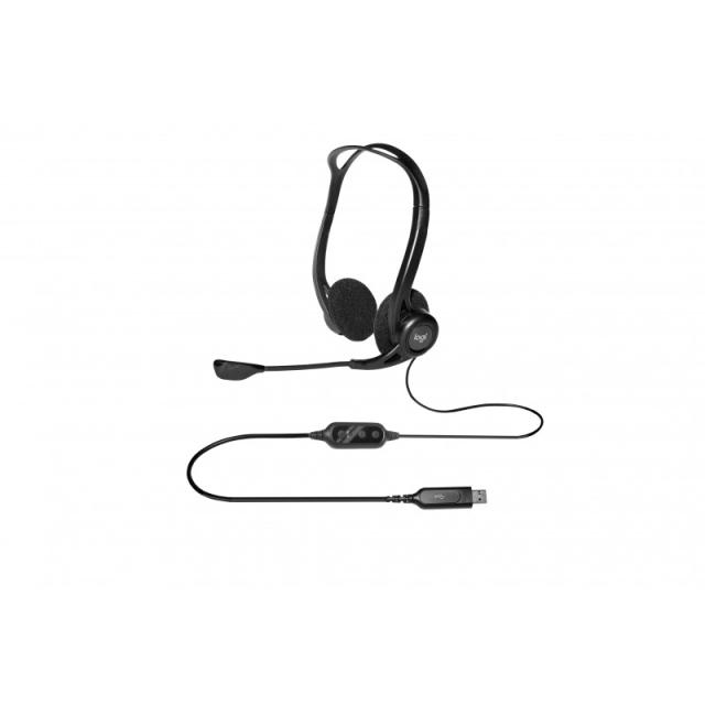 Logitech - 981-000100 auricular y casco Auriculares Alámbrico Diadema Llamadas/Música USB tipo A Negro