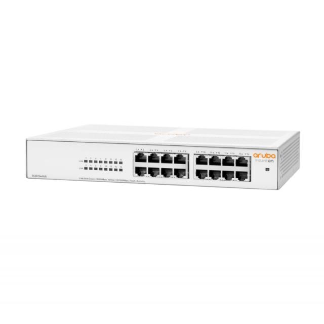 HPE - Aruba Networking Aruba Instant On 1430 16G No administrado L2 Gigabit Ethernet (10/100/1000) 1U Blanco