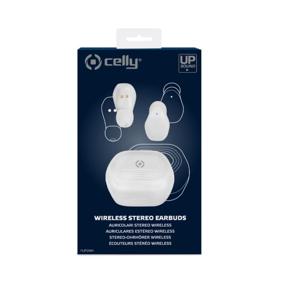 Celly - FLIP2 Auriculares True Wireless Stereo (TWS) Dentro de oído Llamadas/Música USB Tipo C Bluetooth Blanco