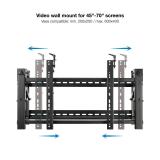 TooQ - Soporte Video Wall de Pared para Pantalla 45”- 70”, Negro - TQVW4570T